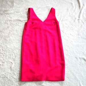 Trina Turk Hot Pink Back Pleated Dress Sz Small